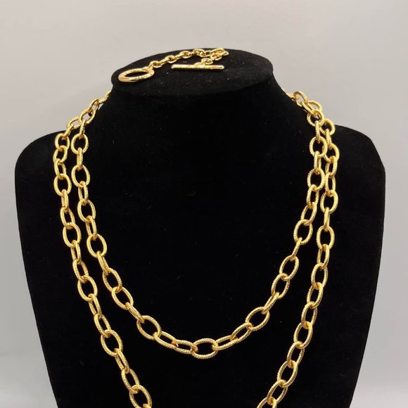 Melania Clara / By Alexa Rae Pixie Double Chain Heart Necklace - Picture 3 of 3